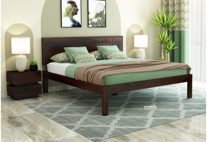 Solic Wooden Bed Without storage King Size 