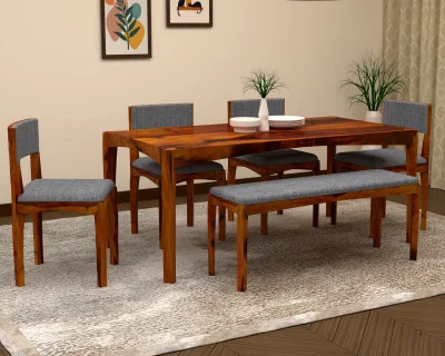 Vista Dining Table Set With Bench 
