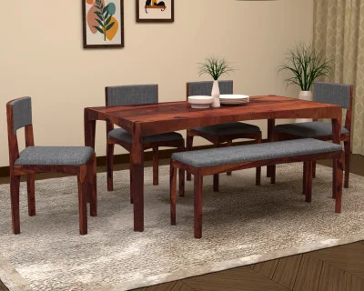 Vista Dining Table Set With Bench 