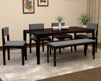 Vista Dining Table Set With Bench 
