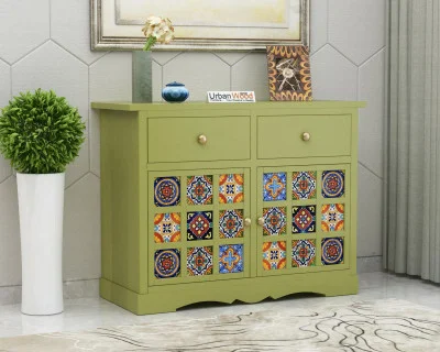 Relay Solid Wood Cabinet With Drawer Storage 