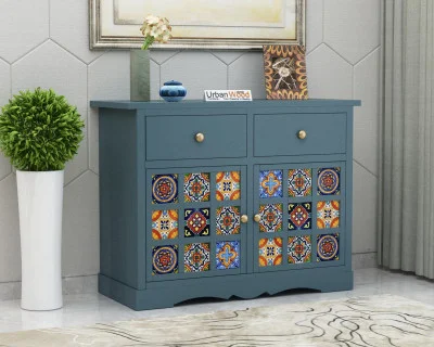 Relay Solid Wood Cabinet With Drawer Storage 