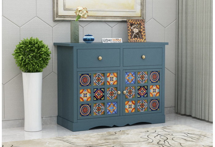 Relay Solid Wood Cabinet With Drawer Storage 