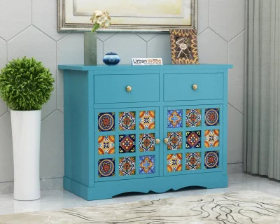 Relay Solid Wood Cabinet With Drawer Storage 