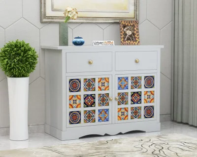 Relay Solid Wood Cabinet With Drawer Storage 