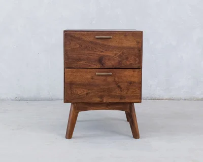 Larry Wooden Bedside Table 