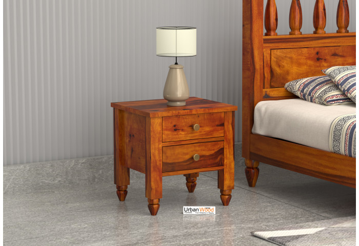 Lilith Wooden Bedside Table 