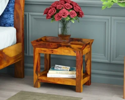Ross Wooden Bedside Table 