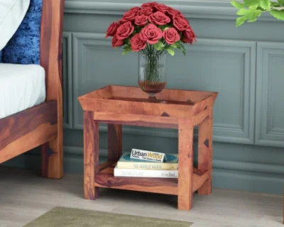 Ross Wooden Bedside Table 