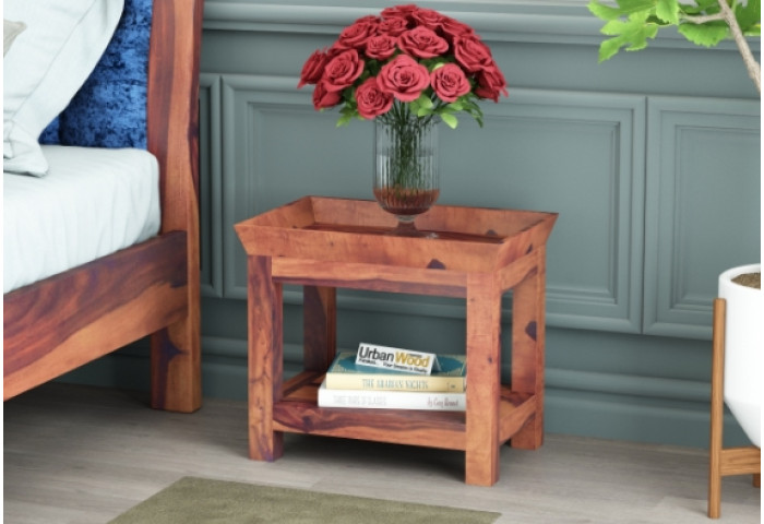 Ross Wooden Bedside Table 
