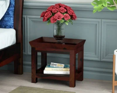 Ross Wooden Bedside Table 