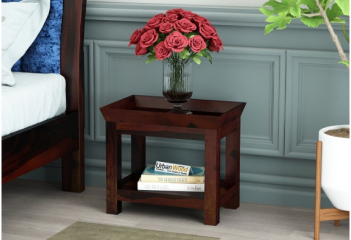 Ross Wooden Bedside Table 