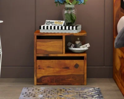 Jerry Wooden Bedside Table 