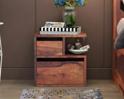 Jerry Wooden Bedside Table 