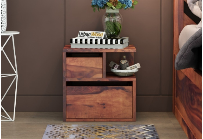 Jerry Wooden Bedside Table 