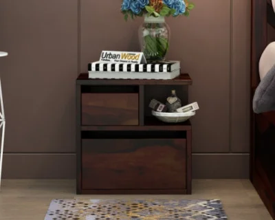 Jerry Wooden Bedside Table 