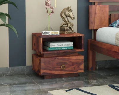 Berlin Wooden Bedside Table 