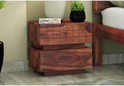 Solic Wooden Bedside Table 