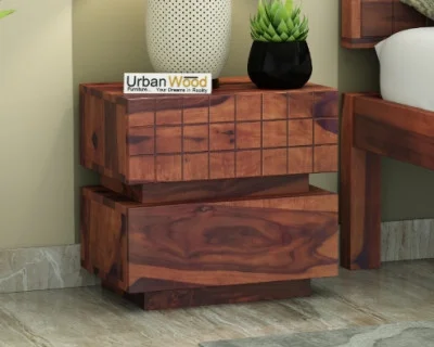 Solic Wooden Bedside Table 