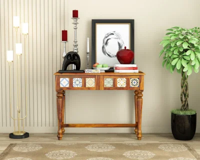 Relay Ceramic Tile Console Table 