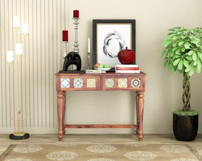 Relay Ceramic Tile Console Table 