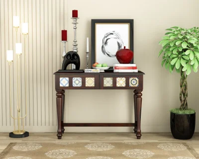 Relay Ceramic Tile Console Table 