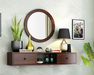 Rose Wall Mounted Console Table with Mirror 