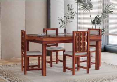 Gilbert 4-Seater Dining Table Set with Cushion 