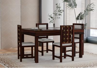 Gilbert 4-Seater Dining Table Set with Cushion 