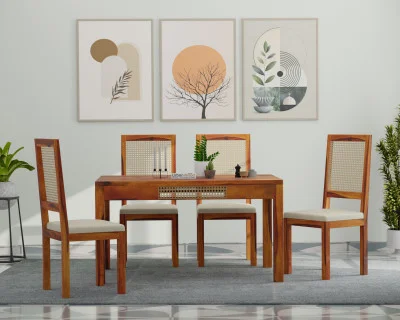 Gloria 4-Seater Dining Table Set 