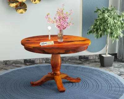 Knit 4-Seater Round Dining Table 
