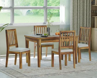 Vera 4-Seater Dining Table Set 