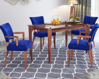 Quipo 4-Seater Dining Table Set  With Arms 