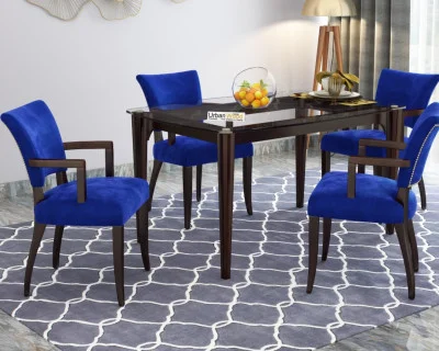 Quipo 4-Seater Dining Table Set With Arms 