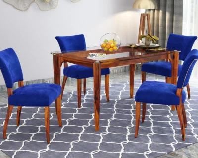 Quipo 4-Seater Dining Table Set Without Arms 