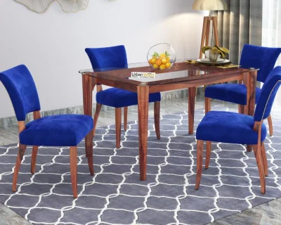 Quipo 4-Seater Dining Table Set Without Arms 