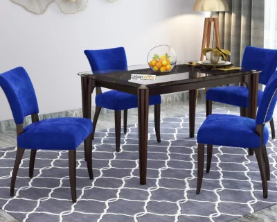 Quipo 4-Seater Dining Table Set Without Arms 