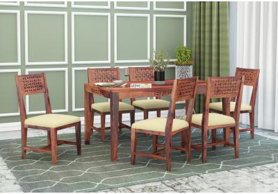 Woodora 6 Seater Dining Set with Cushion 