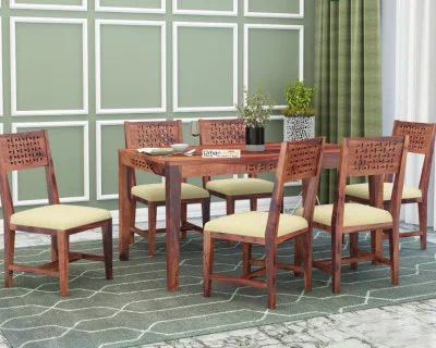 Woodora 6 Seater Dining Set with Cushion 