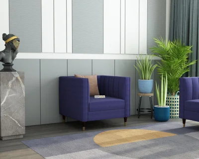 Abro 1 Seater Fabric Sofa 