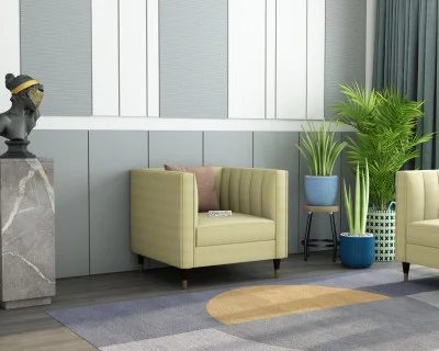 Abro 1 Seater Fabric Sofa 