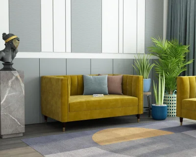 Abro 2 Seater Fabric Sofa 