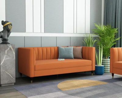 Abro 3 Seater Fabric Sofa 