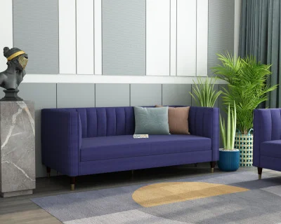 Abro 3 Seater Fabric Sofa 