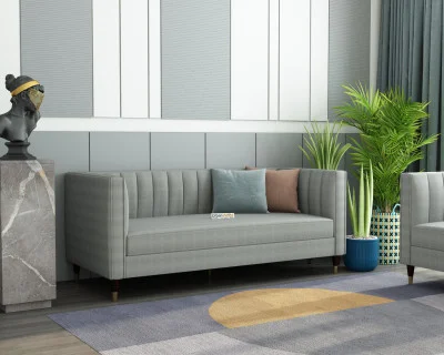 Abro 3 Seater Fabric Sofa 