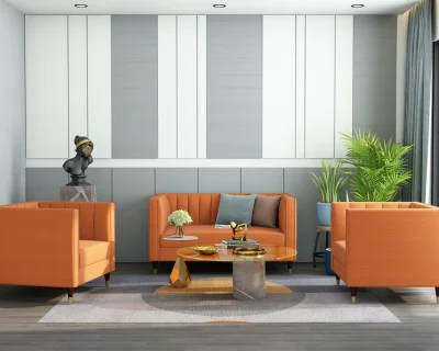 Abro 2+1+1 Seater Fabric Sofa 