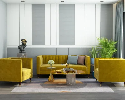 Abro 3+1+1 Seater Fabric Sofa 