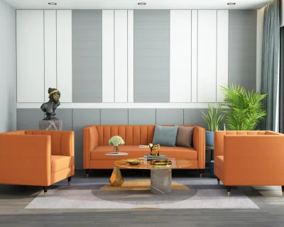 Abro 3+1+1 Seater Fabric Sofa 