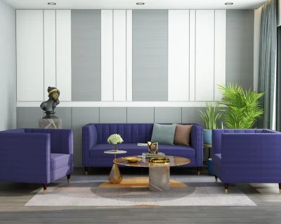 Abro 3+1+1 Seater Fabric Sofa 