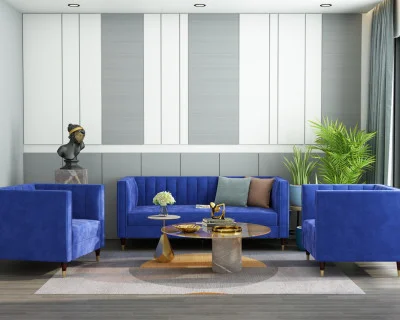 Abro 3+1+1 Seater Fabric Sofa 